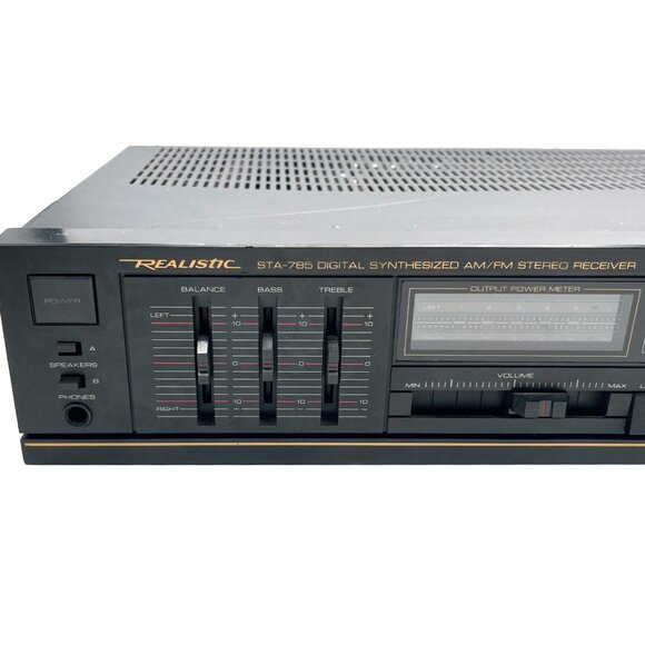 Vintage Realistic STA-785 Stereo Receiver AM/FM 50 Watts 1989 Tested and Working - Picture 2 of 9